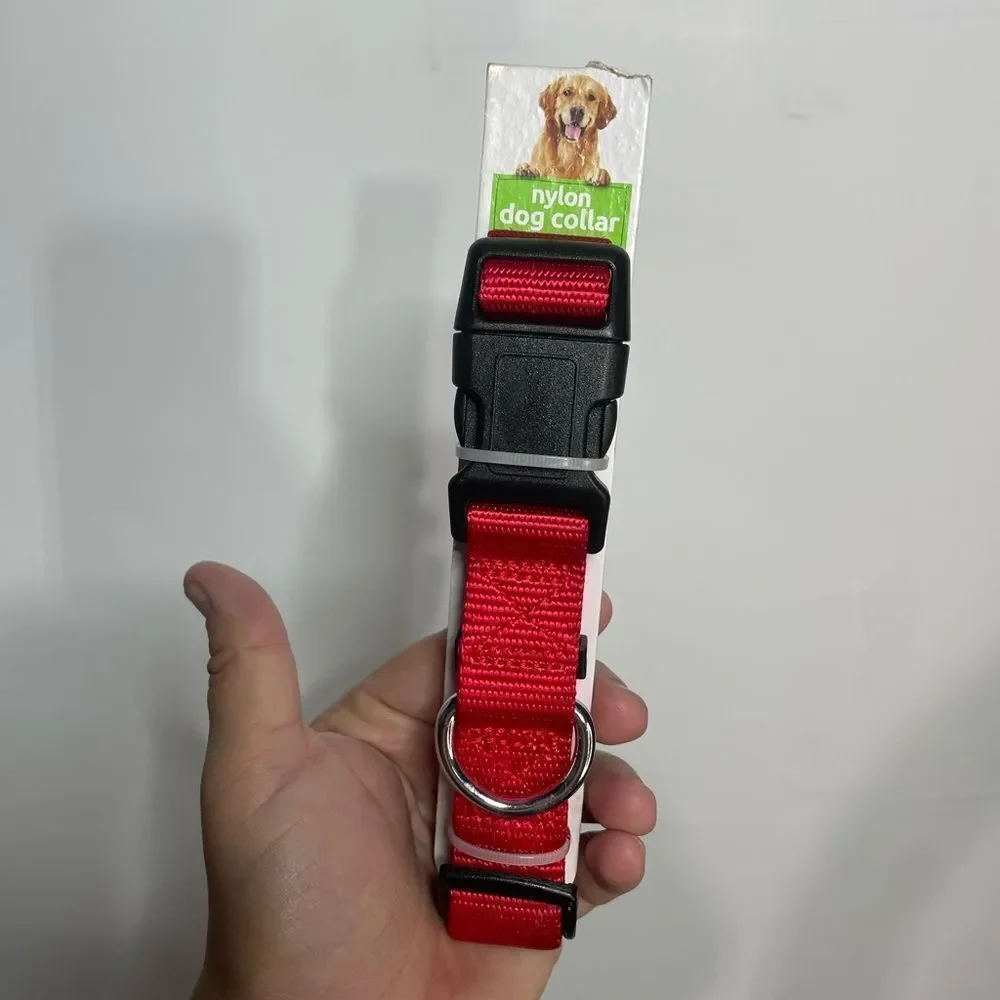 5 for $25🔥Red Nylon‎ Large Dog Collar- New